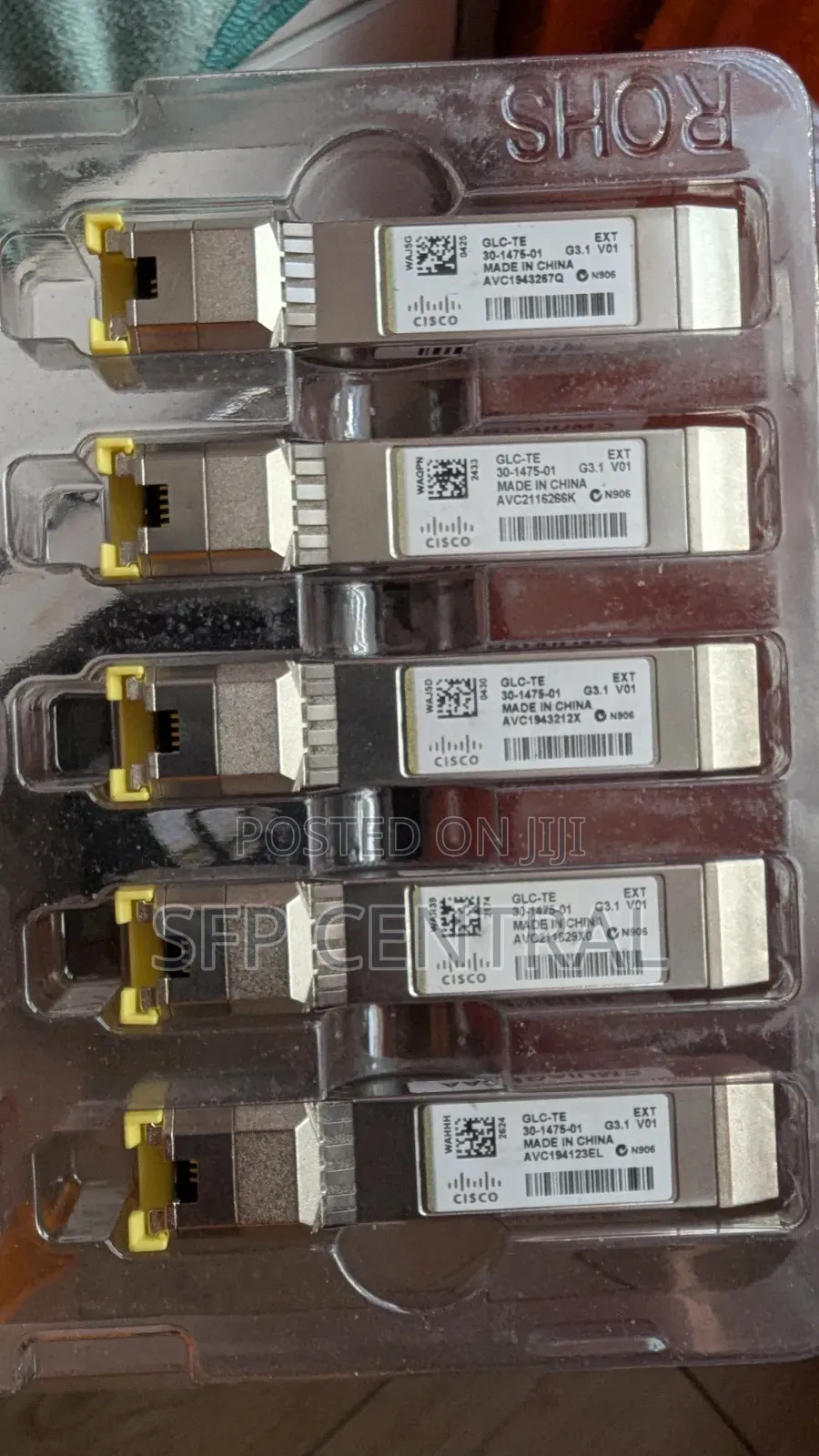 Cisco GLC-Te 1000base-T Standard Copper SFP Transceiver