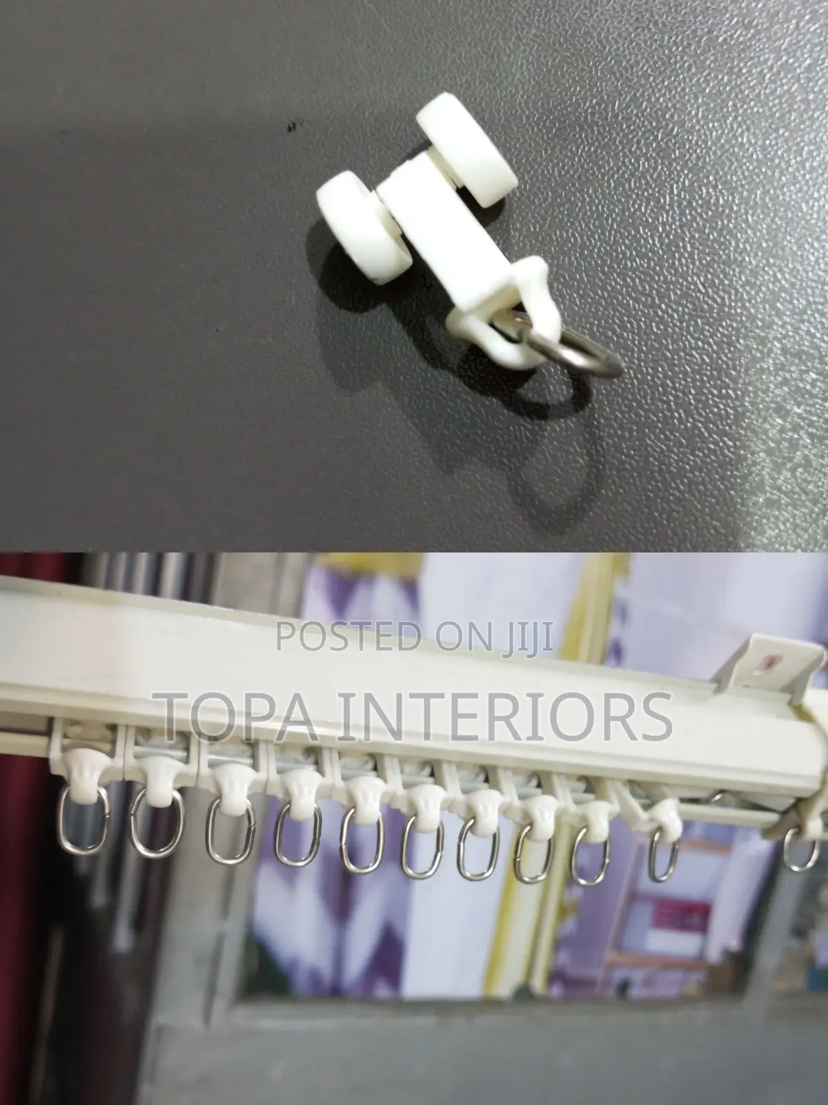 Smooth Gliding Single Track Plastic Curtain Runners