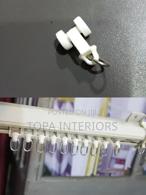 Smooth Gliding Single Track Plastic Curtain Runners