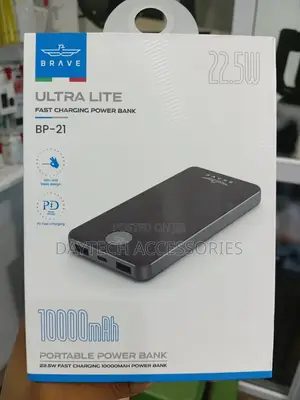 This Is a Brave 10,000mah Ultra Lite Portable Power Bank.