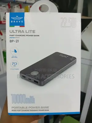 Brave Ultra Lite Pd Fast Charging 22.5w 10000mah Power Bank Bp-21 Led