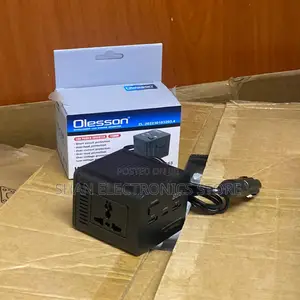 150w Car Inverter With Usb Port – 12v/24v to 220v Multi-Use Power Adap