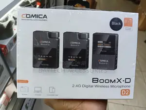 Comica Boomx-D D2 Black 2.4 GHZ Dual Wireless Microphone System
