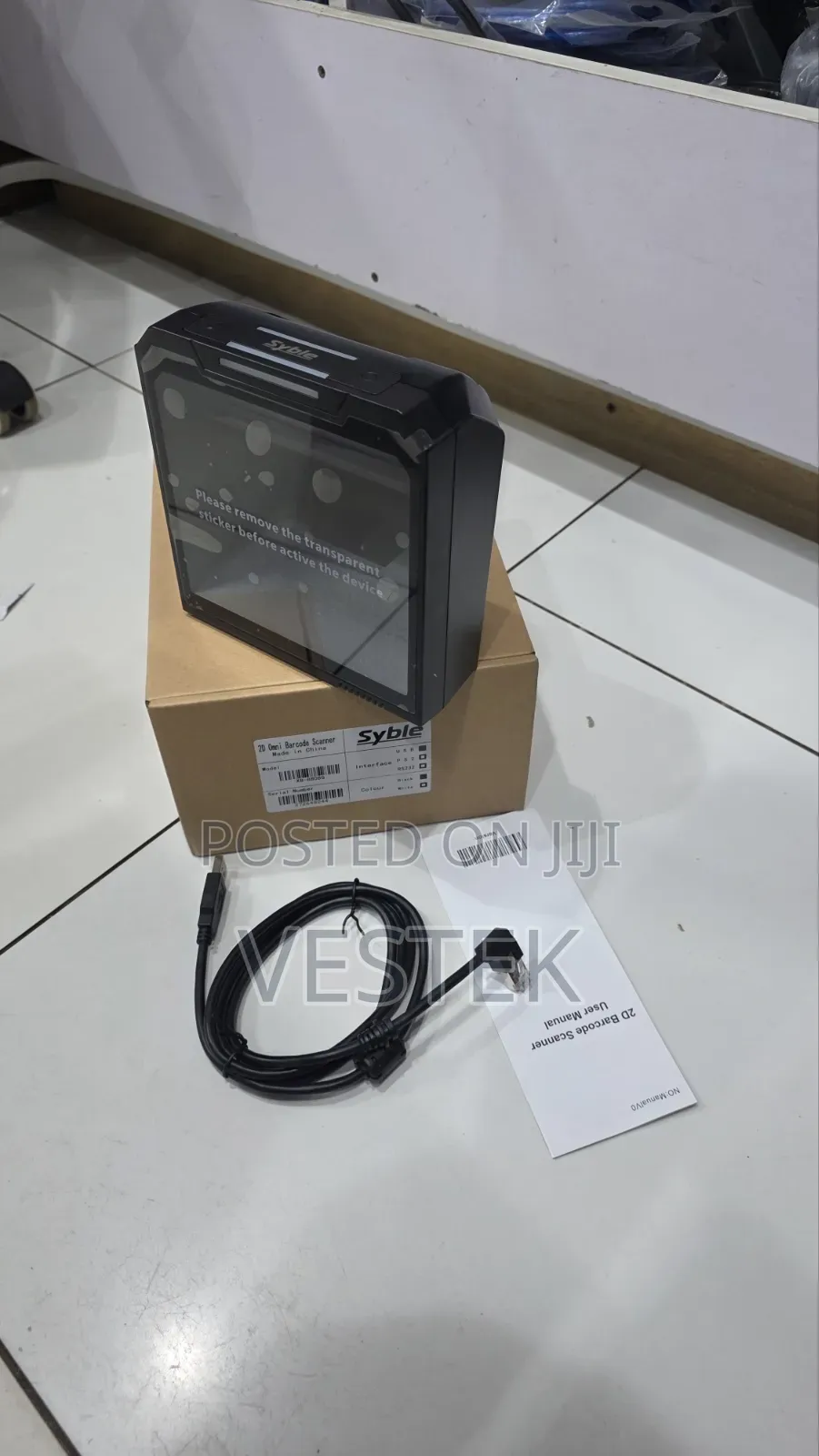 Xb-8808g Usb Barcode Scanner – Hands-Free Qr Pos Reader