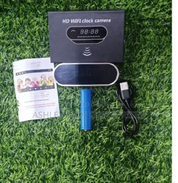 Digital Clock With Hidden Camera - Smart Home Security