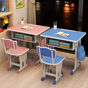 Home Tabes; Veenetar Kids Desk Chair Set