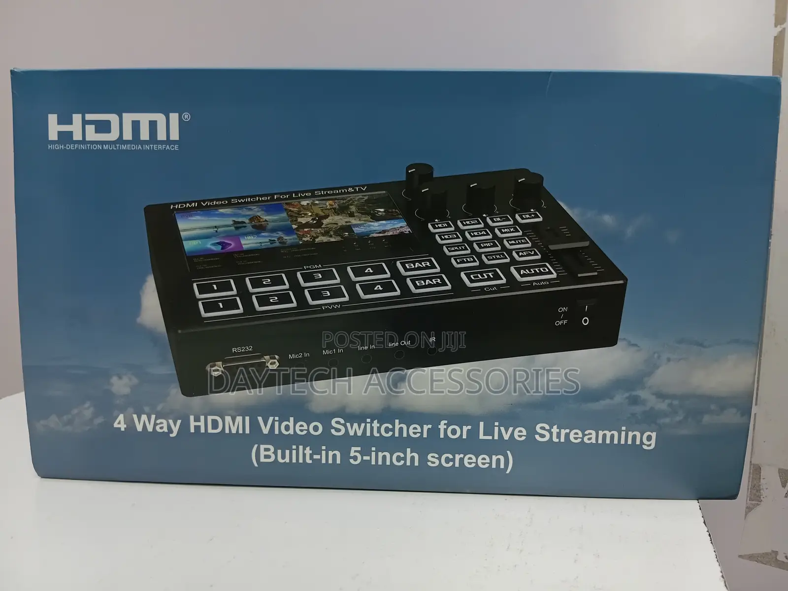 4-Channel Hdmi Live Streaming Switcher (5′′ Screen)