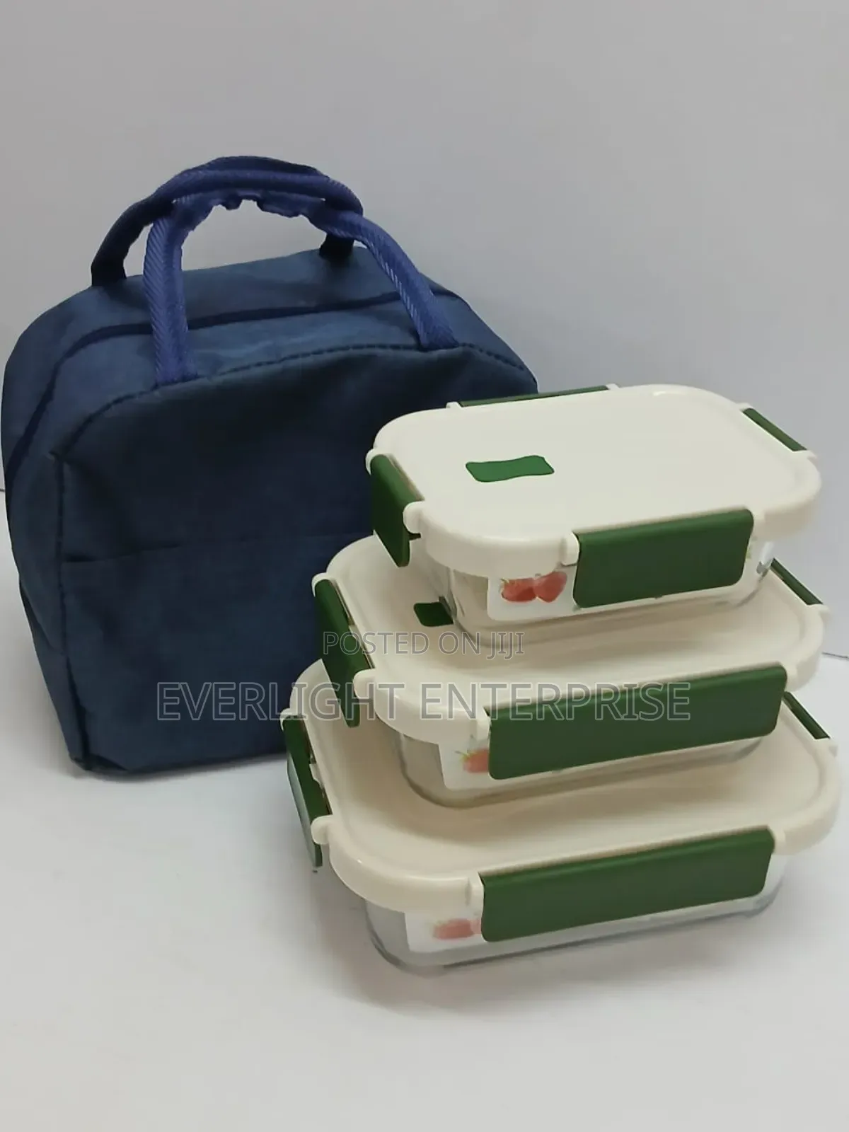 Glass Snack Box With Lunch Bag