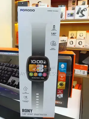 This Is a Porodo Rony 1.83" Sport Smartwatch - Black