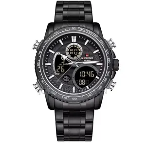 Black Strapped Naviforce Gents Watches
