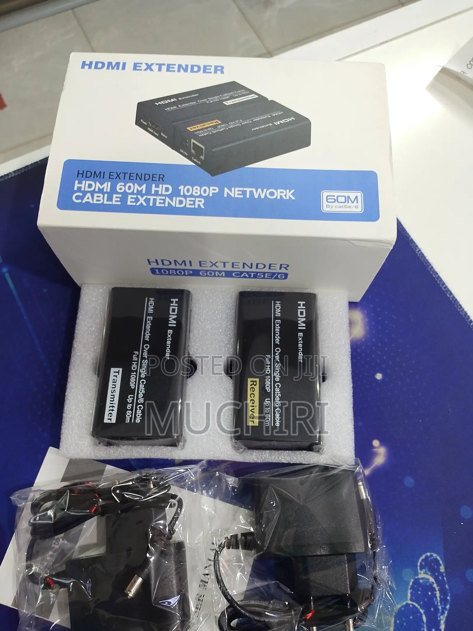 60m Hdmi Over Lan Extender Cat6 Cable Kit