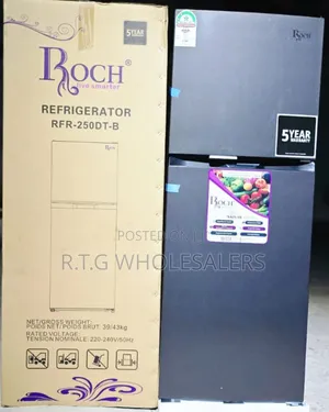 Roch RFR-250dt-B 197l Double Door Refrigerator