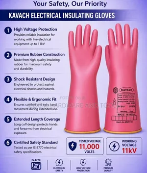 Electric Gloves 11000 Volts (11kva)