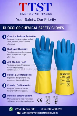 Chemical Safety Gloves Duo Color
