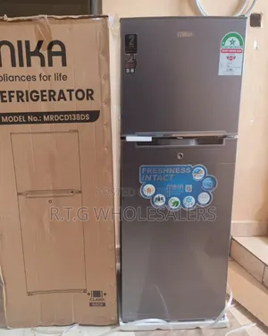 Mika 138l Double Door Refrigerator Compact Fridge