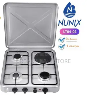 Nunix Table Top Cooker 3 Gas + 1 Electric Burner