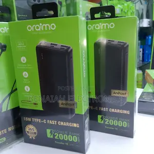 20000mah Oraimo Professional Powerbank Fast Charging Powerbank 15watts