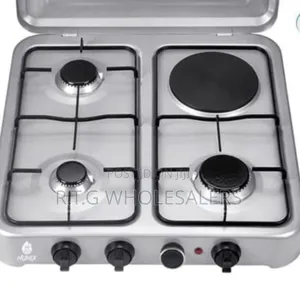 4 Burner Nunix Cooker – 3 Gas 1 Electric Hotplate