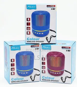 X-997 Colour Wireless Speaker: RGB Light, Fm Radio, Usb/Tf, Deep Bass
