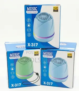 X-317 Portable Bluetooth Speaker, Usb,Tf Card-Hi-Fi Audio RGB Light