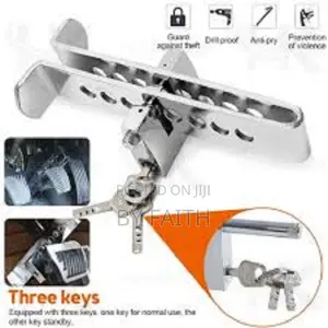Anti-Theft Device 8 Holes Brake Pedal Lock- Good Quality-