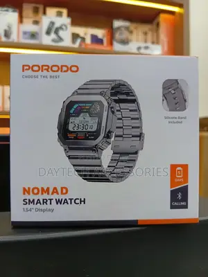 Porodo Nomad Smart Watch 1.54" Screen 290mah Battery Capacity