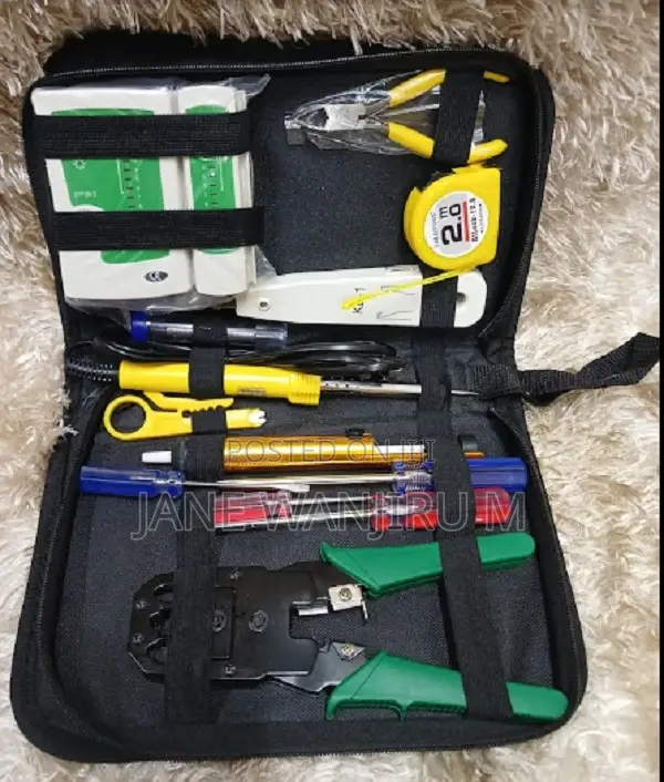 Rj45 Crimping Tool Kit - Network Cable Crimper + Tester