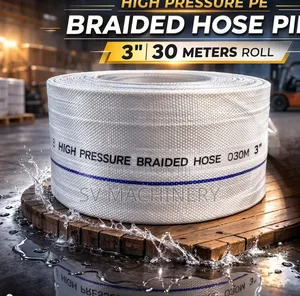 Heavy Duty High Pressure Pe Braided Hose 3" 30m