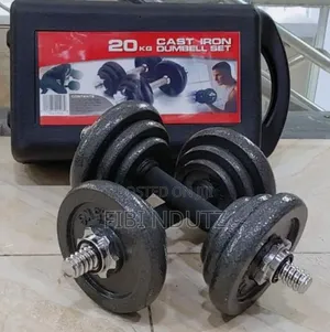 Get Fit With 20kg Dumbbells Set/Dumbbells