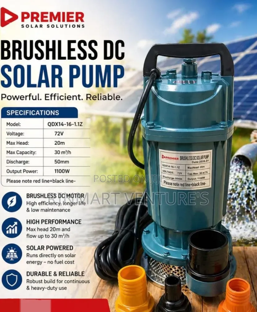 Dc Solar Submersible Water Pump.