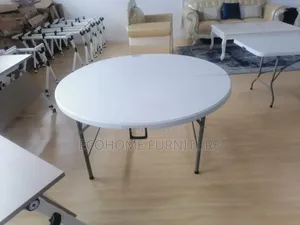 White Top Folding Pround Table