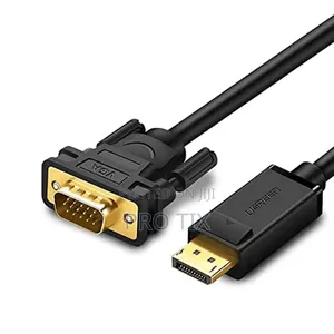 Ugreen Dp Male to Vga Male Cable 1.5m (Black)