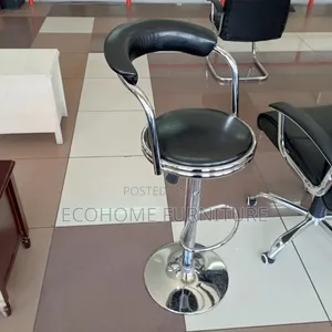 Black Leather Bar Stool