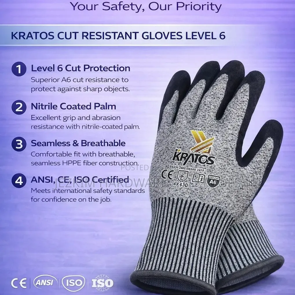 Cut Resistant Gloves Cat6
