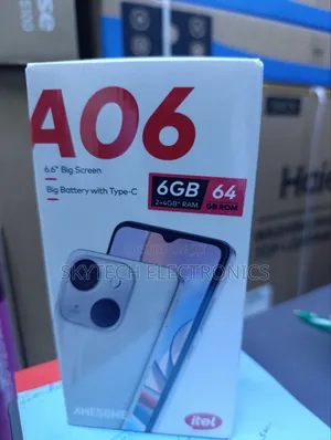 New Itel A06 64 GB Black