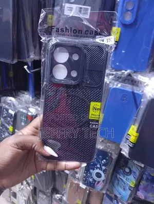 Xiaomi Redmi 15c Textured Black Design and a Camera Lens Slider Case
