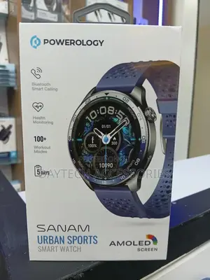 Powerology Sanam Urban Sports Smart Watch With 1.43” Amoled Display.