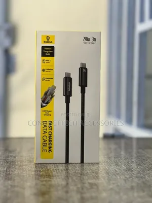 Baseus Tungsten Gold 240w Usb-C to Usb-C Fast Charging 3m Data Cable