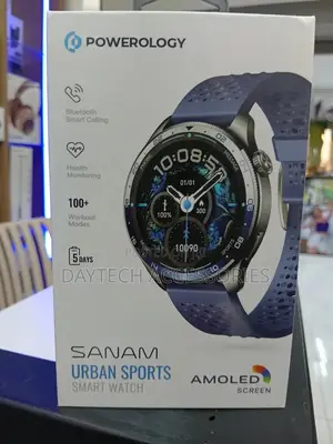 Powerology Sanam Urban Sports Smart Watch 1.43" Amoled Display - Blue