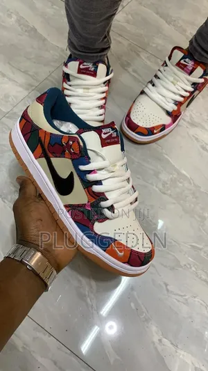 Nike Dunk Low Pro Sb X Parra Abstract Art Sneakers.