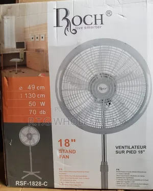 Roch 18-Inch Standing Fan – High Airflow Floor Fan