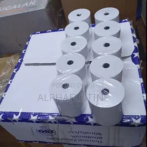 Thermal Paper Roll 80mm X 80mm, 50 Rolls/Box-Inner Core: 13mm