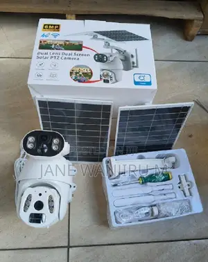 6mp Ultra Hd Solar PTZ Camera - Top Fixed + Bottom PTZ