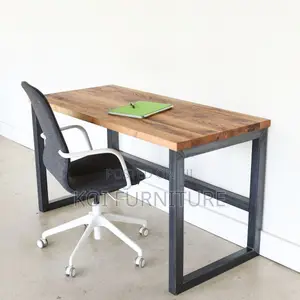 Office Table; 1200mm Home Office Table With Metallic Basement