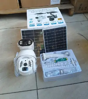 New 6mp Solar CCTV Camera Dual Screen
