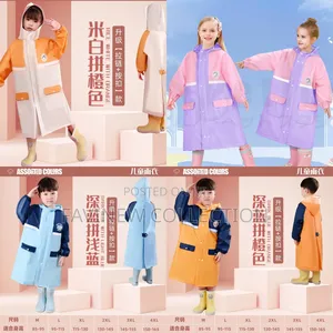 High Quality Children's Raincoat With Wide Brim Hat