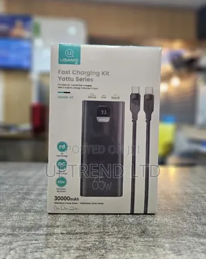Usams Fast Charging Kit 65w 30000mah Yittu Series