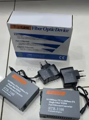 HTB-3100a/B Fiber to Rj45 Converter 25km