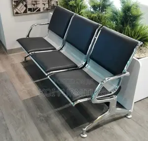 Office Bench; Three Seaters Metal Bench for Airport and Hospitals