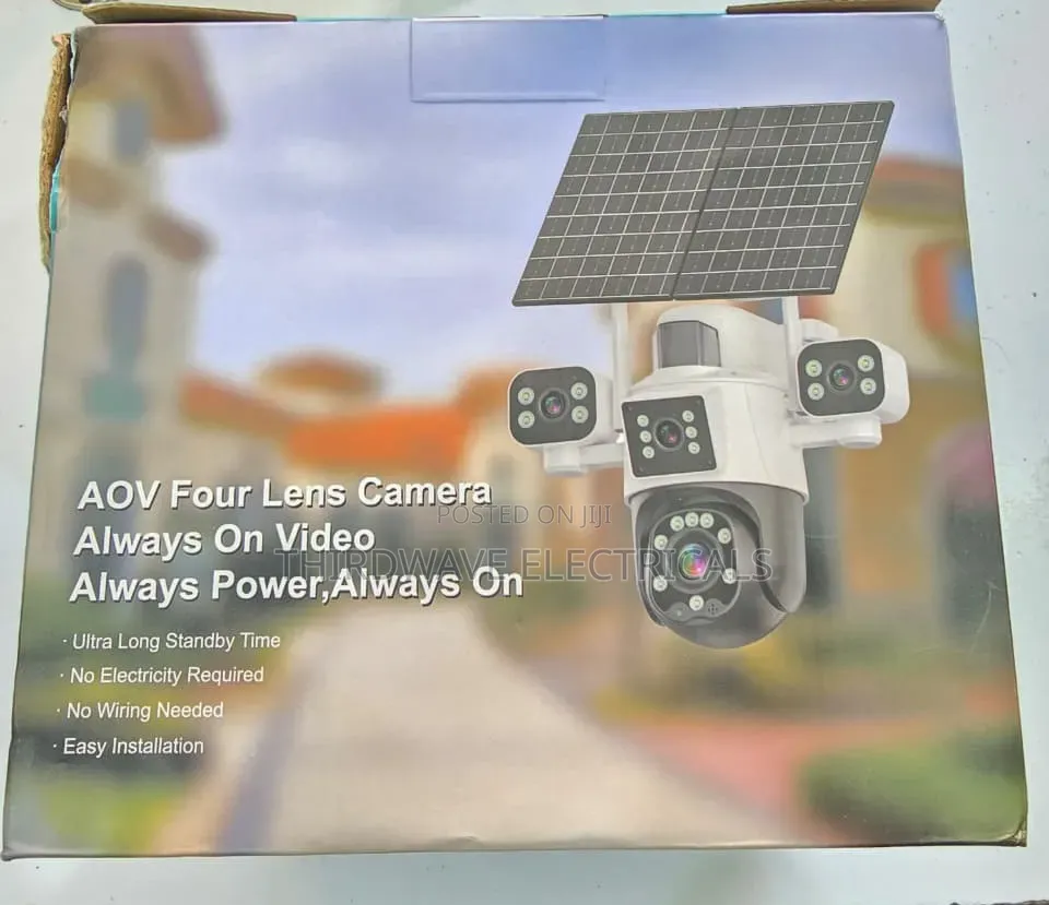 Aqv Hd65 Sim Card 4lens 4g Camera 2panel Double Solar Camera